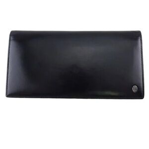 𝓒𝓐𝓡𝓣𝓘𝓔𝓡  flap black leather wallet